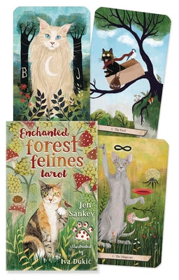 Cover Image for Enchanted Forest Felines Tarot -- Jen Sankey, Cards