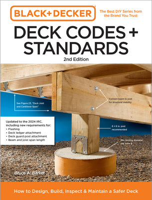 Cover Image for Black and Decker Deck Codes and Standards 2nd Edition: How to Design, Build, Inspect, and Maintain a Safer Deck -- Bruce Barker, Paperback