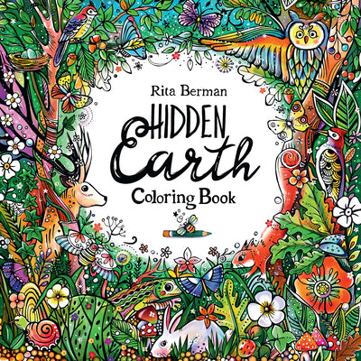 Cover Image for Hidden Earth Coloring Book -- Rita Berman, Paperback