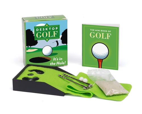 Cover Image for Desktop Golf [With 32 Page Book and 2 Golf Balls, 2 Clubs, Felt Fairway, Sand Packet] -- Chris Stone, Other