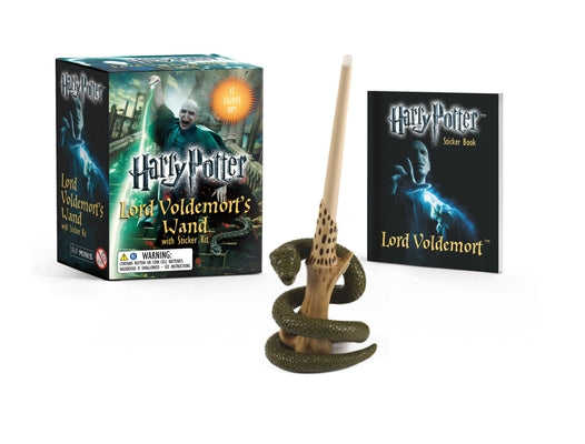 Cover Image for Harry Potter Lord Voldemort's Wand with Sticker Kit [With Book(s) and 8-Inch Light-Up Replica of Lord Voldemort's Wand and Battery] -- Running Press, Mixed Media Product