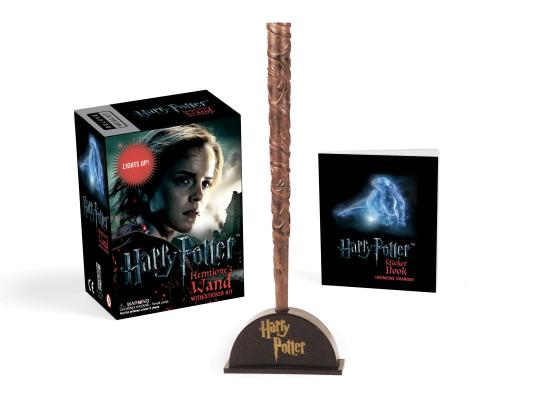 Cover Image for Harry Potter Hermione's Wand with Sticker Kit: Lights Up! -- Running Press, Novelty
