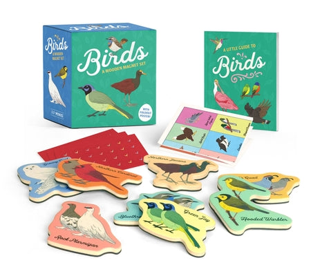 Cover Image for Birds: A Wooden Magnet Set [With Poster and Magnet(s)] -- Danielle Belleny, Paperback