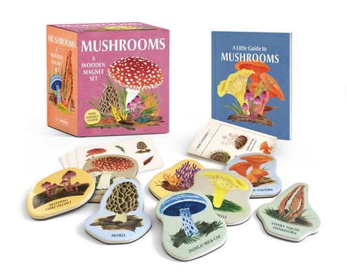 Cover Image for Mushrooms: A Wooden Magnet Set -- Meg Madden, Paperback