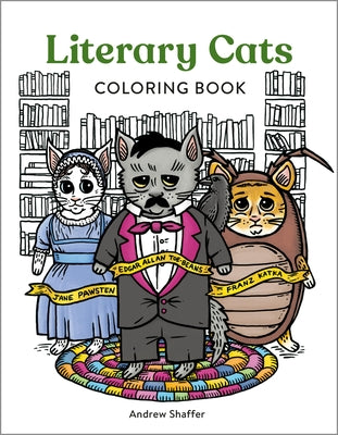 Cover Image for Literary Cats Coloring Book -- Andrew Shaffer, Paperback