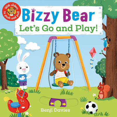 Cover Image for Bizzy Bear: Let's Go and Play: (Interactive Board Book about Playing at the Park for Toddlers - With Sturdy Tabs and Slides to Push and Pull) -- Benji Davies, Board Books