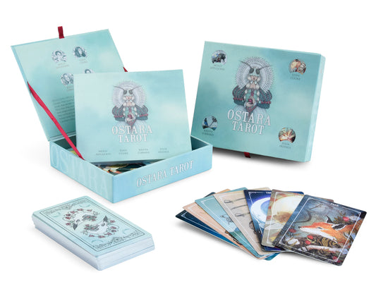 Cover Image for Ostara Tarot: (Tarot Kit Box Set with 78 Cards and Guide Book) [With Guidebook] -- Molly Applejohn, Other