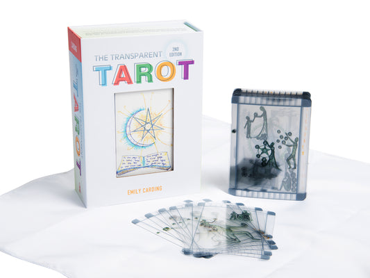 Cover Image for The Transparent Tarot: (2nd Edition, Tarot Kit Box Set with 78 Cards and Guide Book) -- Emily Carding, Other