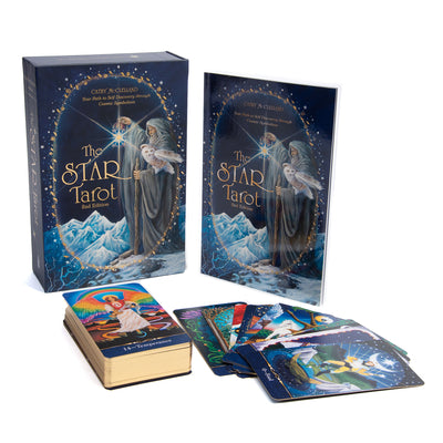 Cover Image for The Star Tarot: Your Path to Self-Discovery Through Cosmic Symbolism (Tarot Kit Box Set with 78 Cards and Guide Book) -- Cathy McClelland, Other