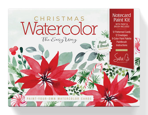 Cover Image for Watercolor the Easy Way Paint-Your-Own Watercolor Cards Christmas: Notecard Paint Kit with Paint and Brush Included -- Sara Berrenson, Other