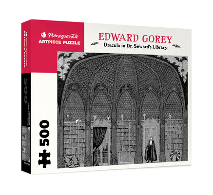 Cover Image for Dracula in Dr. Seward's Library 500-Piece Jigsaw Puzzle -- Edward Gorey, Other