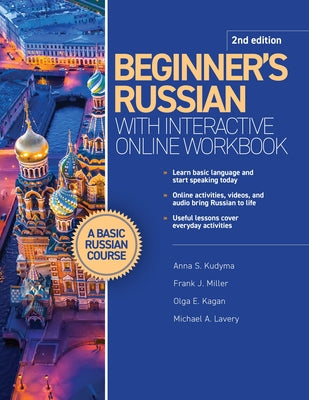 Cover Image for Beginner's Russian with Interactive Online Workbook, 2nd Edition -- Anna S. Kudyma, Paperback