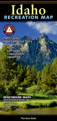 Cover Image for Idaho Recreation Map -- Benchmark, Folded