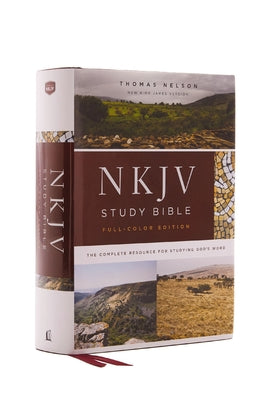 Cover Image for NKJV Study Bible, Hardcover, Full-Color, Red Letter Edition, Comfort Print: The Complete Resource for Studying God's Word -- Thomas Nelson, Hardcover