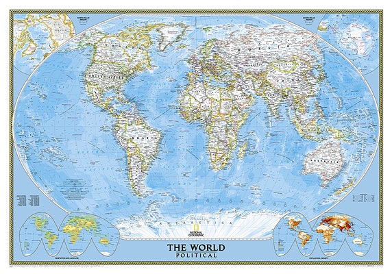 Cover Image for National Geographic World Wall Map - Classic (43.5 X 30.5 In) -- National Geographic Maps, Not Folded