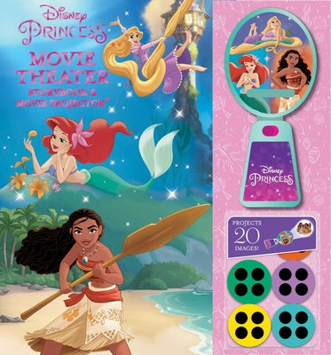 Cover Image for Disney Princess: Moana, Rapunzel, and Ariel Movie Theater Storybook & Movie Projector -- Grace Baranowski, Hardcover