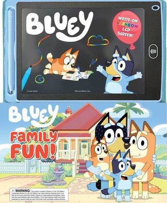 Cover Image for Bluey: Family Fun! - Bluey Toddler Activity, Includes LCD Screen and Stylus, for Kids Ages 3-5 -- Grace Baranowski, Board Books