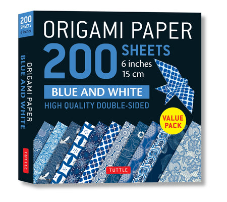 Cover Image for Origami Paper 200 Sheets Blue and White Patterns 6 (15 CM): Double Sided Origami Sheets Printed with 12 Different Designs (Instructions for 6 Projects -- Tuttle Studio, Other