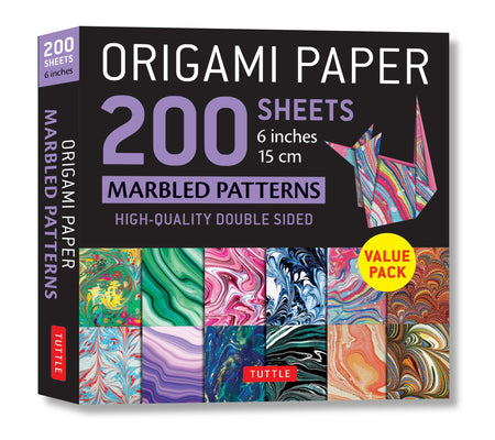 Cover Image for Origami Paper 200 Sheets Marbled Patterns 6 (15 CM): Tuttle Origami Paper: Double Sided Origami Sheets Printed with 12 Different Patterns (Instruction -- Tuttle Studio, Other