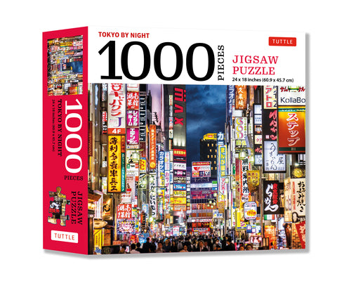 Cover Image for Tokyo by Night - 1000 Piece Jigsaw Puzzle: Tokyo's Kabuki-Cho District at Night: Finished Size 24 X 18 Inches (61 X 46 CM) -- Tuttle Studio, Other