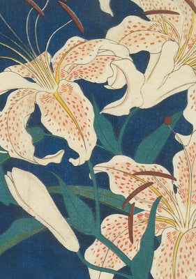 Cover Image for Hiroshige Spotted Lilies Dotted Paperback Journal: Blank Notebook with Pocket -- Tuttle Studio, Paperback