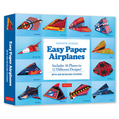 Easy Paper Airplanes Kit: For Kids!! Fold 36 Paper Planes in 12 Different Designs! (Includes 200 Stickers!) -- Andrew Dewar, Other