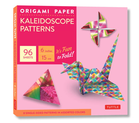 Cover Image for Origami Paper - Kaleidoscope Patterns - 6 - 96 Sheets: Tuttle Origami Paper: Origami Sheets Printed with 8 Different Patterns: Instructions for 6 Proj -- Tuttle Studio, Other