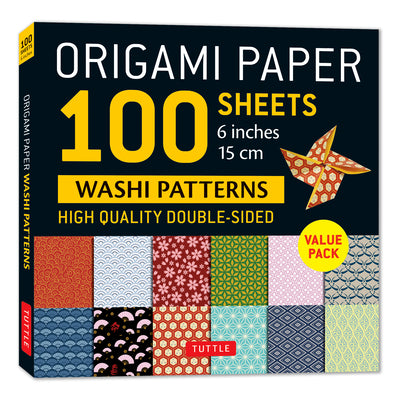Cover Image for Origami Paper 100 Sheets Washi Patterns 6 (15 CM): Double-Sided Origami Sheets Printed with 12 Different Patterns (Instructions for Projects Included) -- Tuttle Studio, Other