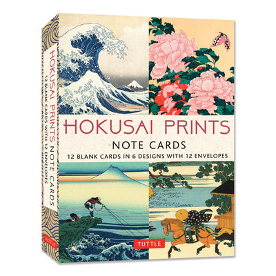 Cover Image for Hokusai Prints Note Cards - 12 Cards: 12 Blank Cards in 6 Lovely Prints (2 Each) with 12 Patterned Envelopes in a Keepsake Box -- Katsushika Hokusai, Other