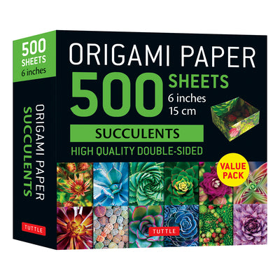 Cover Image for Origami Paper 500 Sheets Succulents 6 (15 CM): Tuttle Origami Paper: Double-Sided Origami Sheets with 12 Different Photographs (Instructions for 6 Pro -- Tuttle Studio, Other