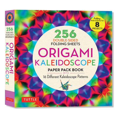 Cover Image for Origami Kaleidoscope Paper Pack Book: 256 Double-Sided Folding Sheets (Includes Instructions for 8 Models) -- Tuttle Studio, Paperback