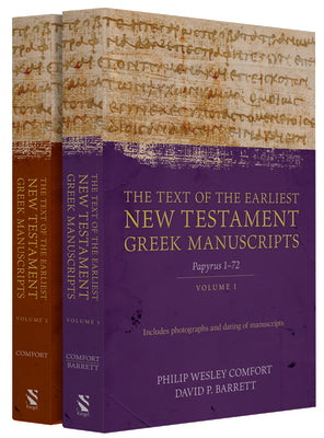 Cover Image for The Text of the Earliest New Testament Greek Manuscripts, 2 Volume Set -- Philip Comfort, Hardcover