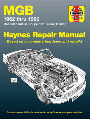 Cover Image for MGB Roadster & GT Coupe 1962-80 -- J. H. Haynes, Paperback