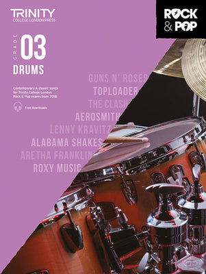 Cover Image for Trinity Rock & Pop 2018 Drums: Grade 3 -- , Paperback