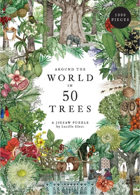 Cover Image for Around the World in 50 Trees 1000 Piece Puzzle -- Jonathan Drori, Board Games