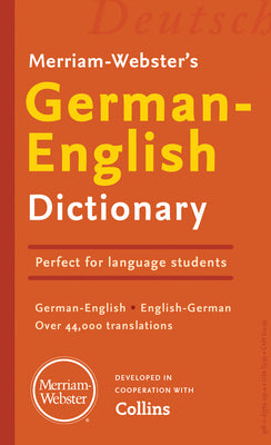 Cover Image for Merriam-Webster's German-English Dictionary -- Merriam-Webster, Mass Market Paperback