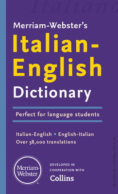 Cover Image for Merriam-Webster's Italian-English Dictionary -- Merriam-Webster, Mass Market Paperback