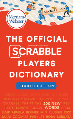 Cover Image for The Official Scrabble Players Dictionary, 8th Ed. -- Merriam-Webster, Mass Market Paperback