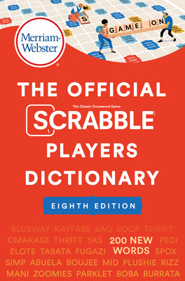 Cover Image for The Official Scrabble Players Dictionary, 8th Ed. -- Merriam-Webster, Paperback