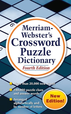 Cover Image for Merriam-Webster's Crossword Puzzle Dictionary -- Merriam-Webster, Mass Market Paperback