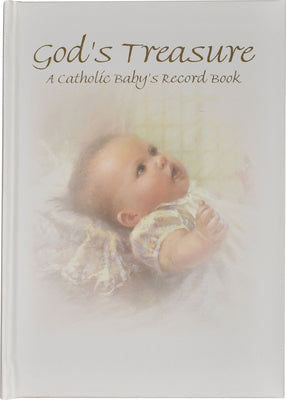 Cover Image for God's Treasure: A Catholic Baby's Record Book -- Kathy Fincher, Hardcover