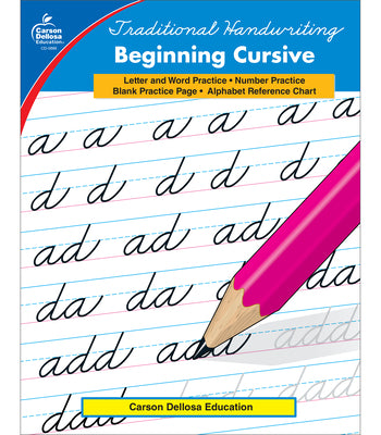 Cover Image for Traditional Handwriting: Beginning Cursive, Grades 2 - 5 -- Carson-Dellosa Publishing, Paperback