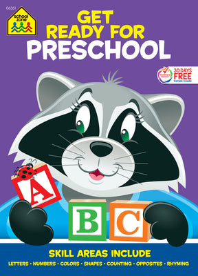 Cover Image for School Zone Get Ready for Preschool Workbook -- School Zone, Paperback
