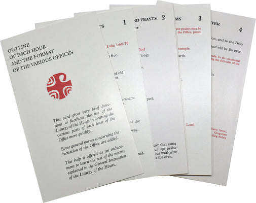 Cover Image for Liturgy of the Hours Inserts -- Catholic Book Publishing Corp, Cards
