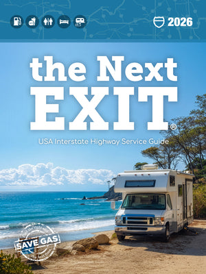 Cover Image for The Next Exit 2026: USA Interstate Highway Service Guide -- William Watson, Paperback