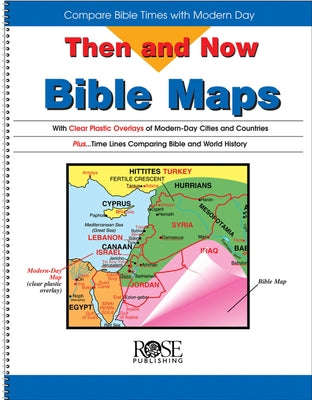 Cover Image for Then and Now Bible Maps: Compare Bible Times with Modern Day -- Rw Research, Hardcover