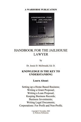Cover Image for Handbook for Jailhouse Lawyers -- Ed D. Jessie Daniel McDonald, Paperback