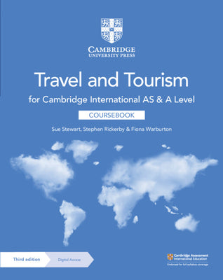 Cover Image for Cambridge International as and a Level Travel and Tourism Coursebook with Digital Access (2 Years) -- Susan Stewart, Paperback