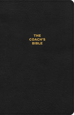 Cover Image for CSB Coach's Bible, Black Leathertouch: Devotional Bible for Coaches -- Fellowship of Christian Athletes, Leather / Fine Binding