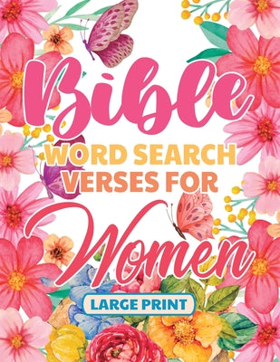 Cover Image for Bible Word Search Large Print Verses for Women -- Michelle Guthrie, Paperback
